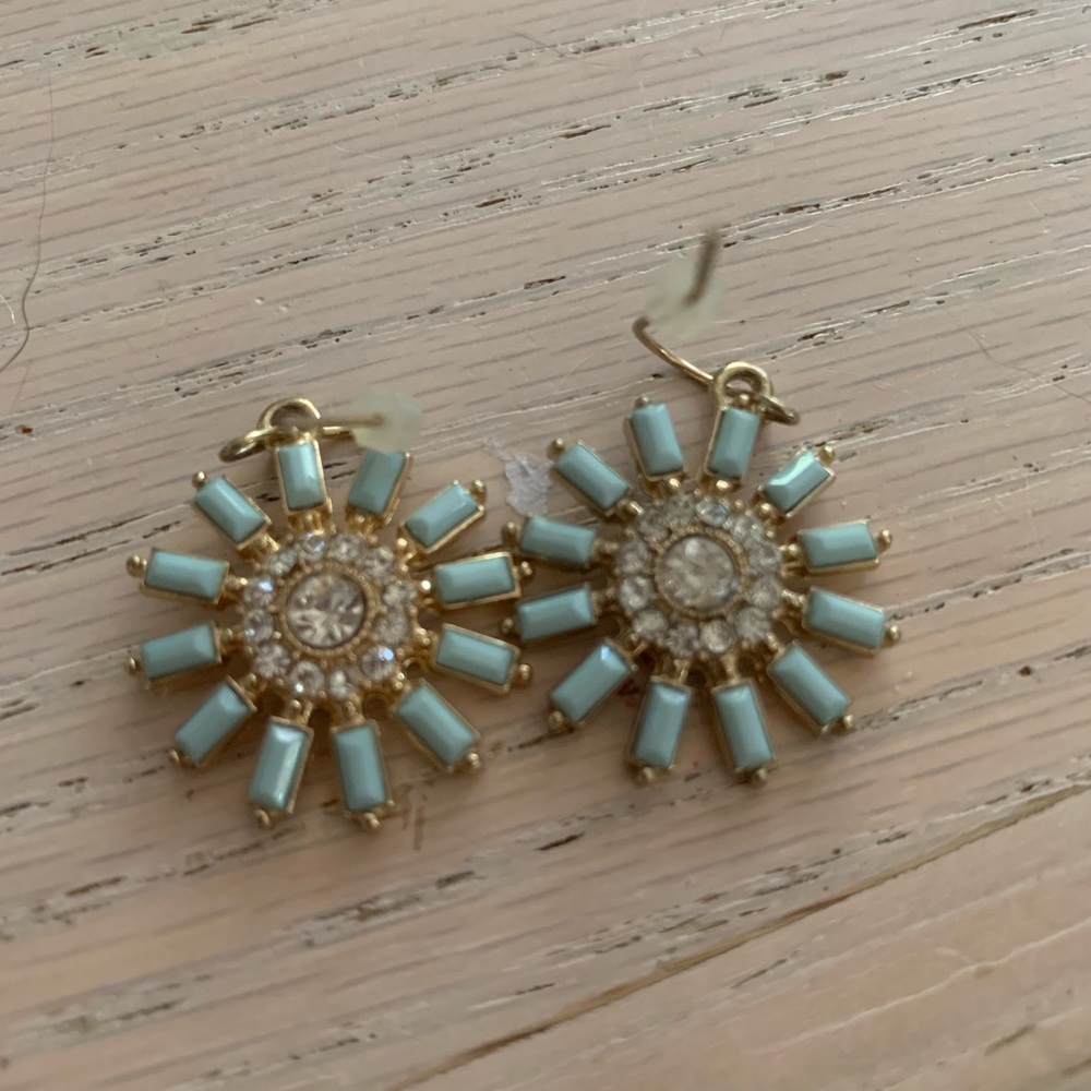 Turquoise and gold earrings
